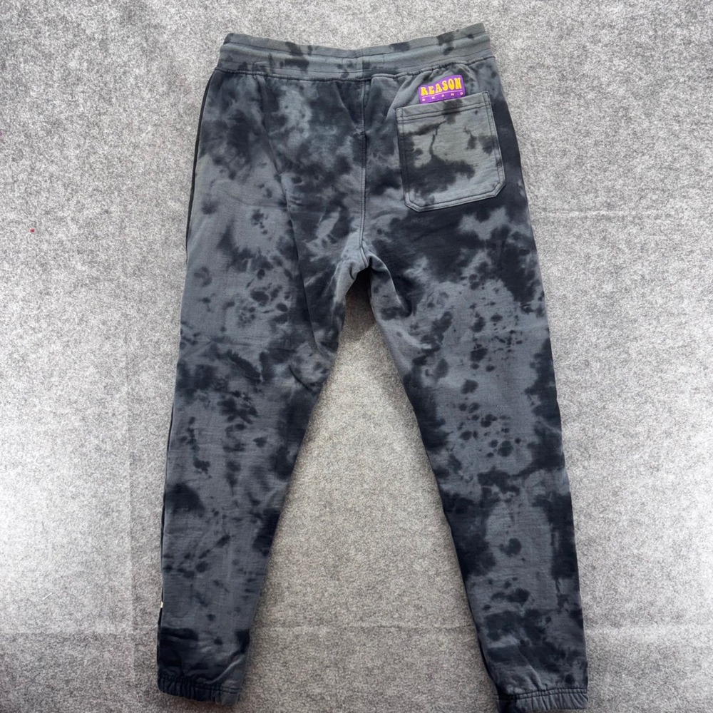 REASON Cash Money Tie Dye Jogger Sweatpant Size M Embroidered Patches‎ Graphic - Picture 5 of 11